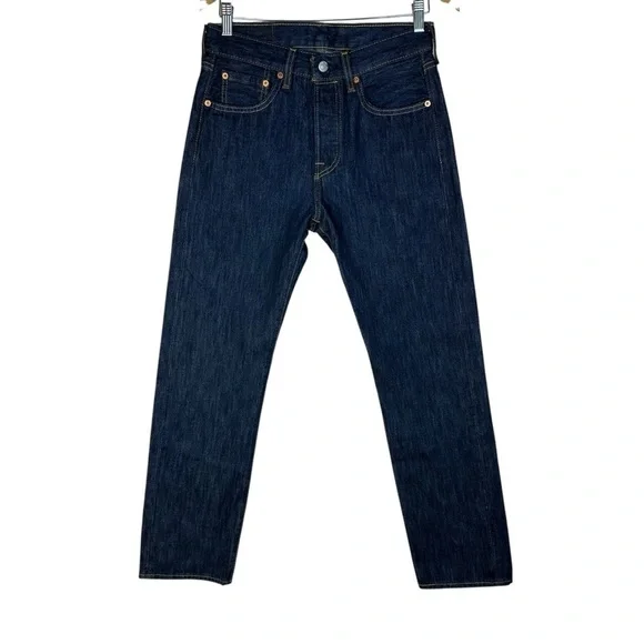 Levis 501 Jeans Mens 28x30 Blue Original Fit Straight Leg Button Fly Denim