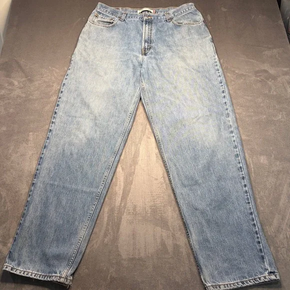 Levi's 560 Comfort Fit Jeans Mens 36x34 Blue Light Wash Loose Tapered Denim