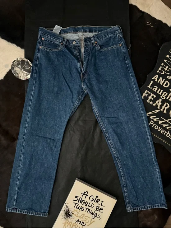 Levi's Men's Dark Blue Straight Jeans