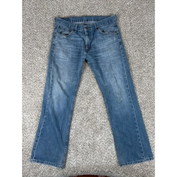 Levi's 527 Jeans Mens‎ 36x32 Blue Slim Bootcut Medium Wash Denim