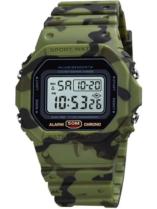Stylish Waterproof Digital Watch for Women & Men | LED Date Alarm, Classic Surf