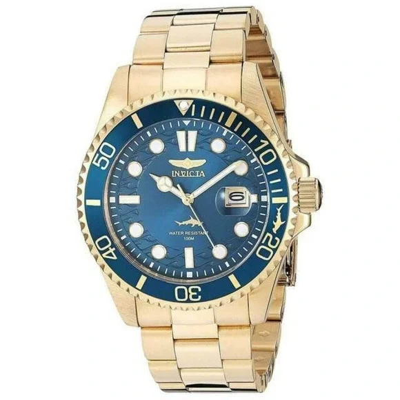 Invicta 30024 Men's Pro Diver Quartz Watch Stainless Steel Strap - Gold