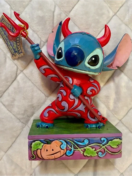 Jim shore Halloween stitch in devil costume