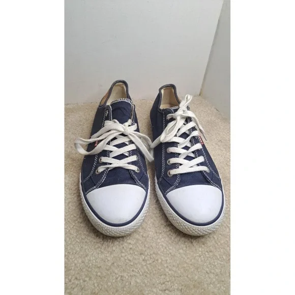 LEVIS STRAUSS & Co BLUE Upper Capellada De Lona Low Top Canvas Sneakers  Size 10