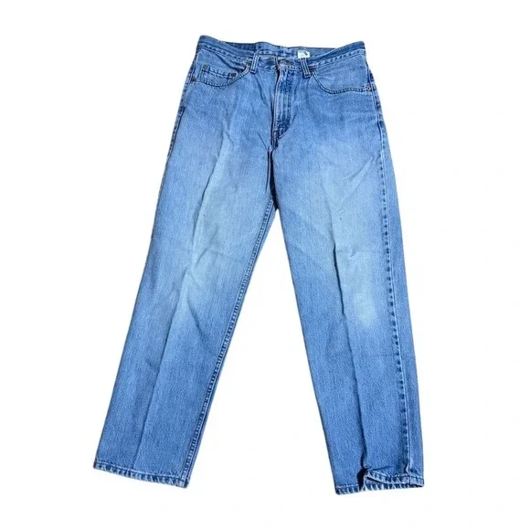 Levi's 550 Men's Vintage Relaxed Fit Jeans‎ Blue W34 L30 black batwing paper tag