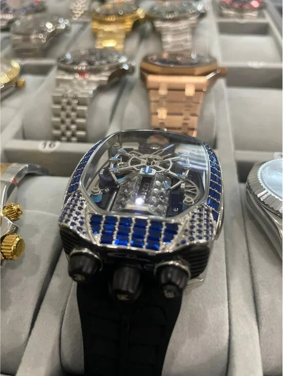 Men's Mechanical Watch with Stainless Steel Case, Sapphire Crystal stock 253