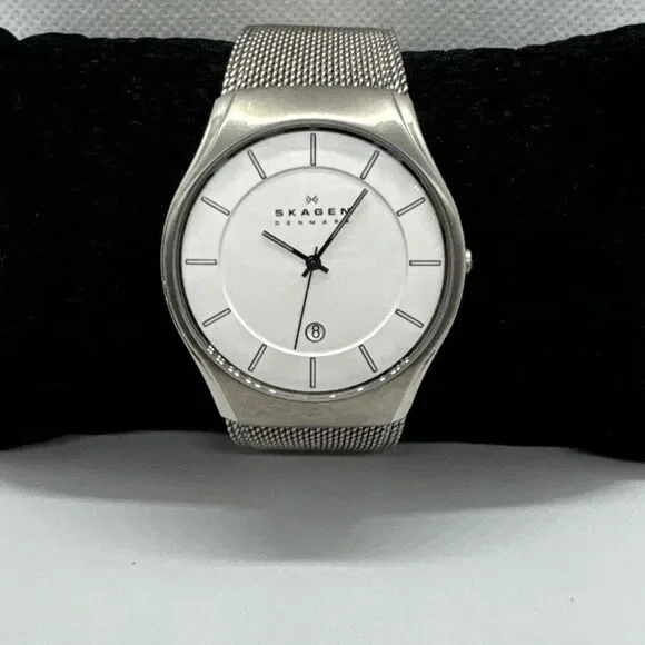 Skagen 956XLTTW Women's Silver Stainless Steel Mesh Analog Quartz Watch JNA543