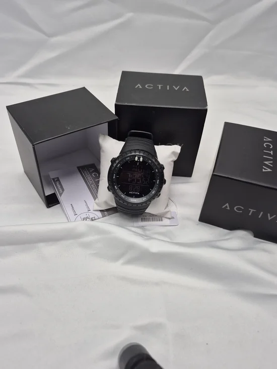 ACTIVA Black Digital Sport Watch