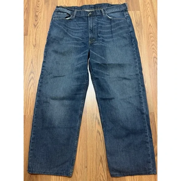 Levi's 550 Jeans Mens 42x30 Relaxed Fit Straight Leg Medium Wash