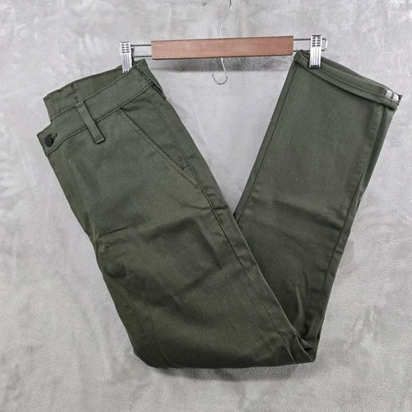 Levi's Chino Pants Mens 31x30 Olive Green 504 Commuter Slim Straight Stretch New