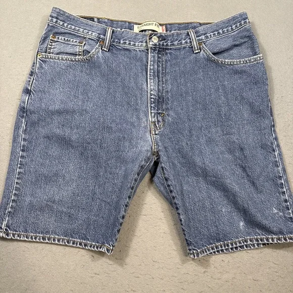 Levis 505 Denim Shorts Mens 40 Blue Jean Cutoff 5 Pocket‎ Zip Fly Casual