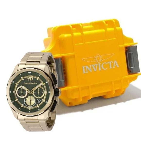 Technomarine Green Gold Watch In 8 Bfa