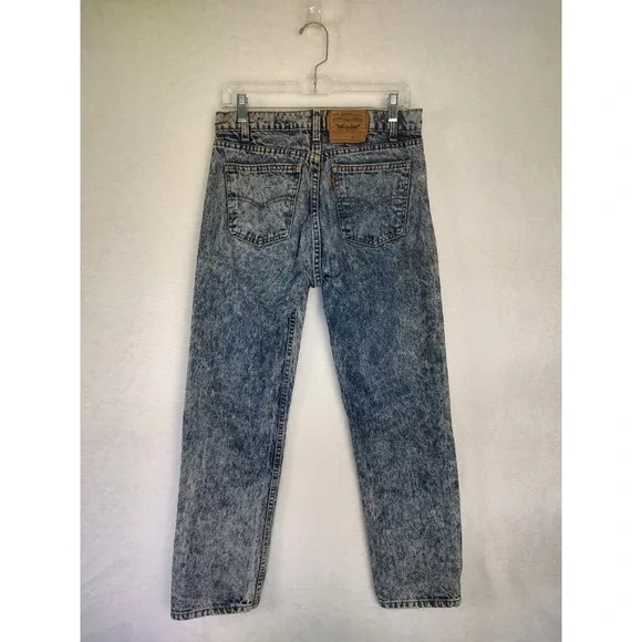 Vintage Levi's Orange Tab Acid Wash Jeans Size 32 x30 High‎ Waisted Denim