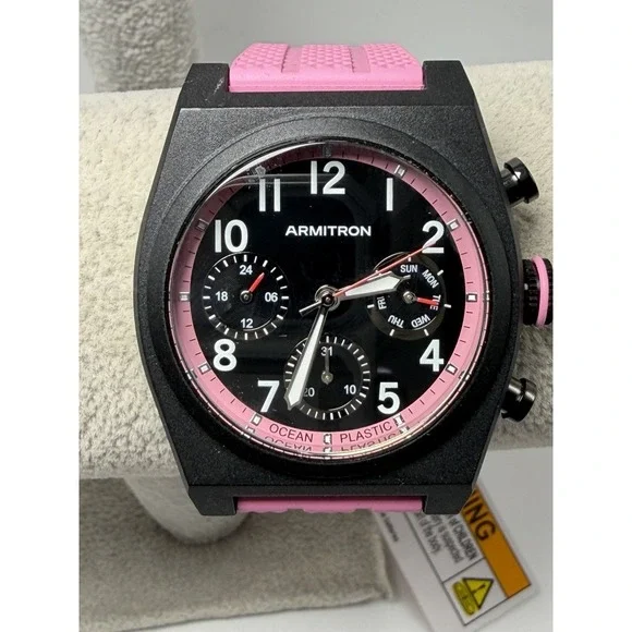 Armitron Ocean Plastic 20/5535 Chronograph Mens Watch‎ 40MM 8.5