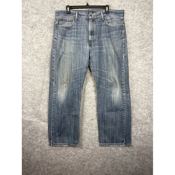 Levis 569 Loose‎ Straight Jeans Mens 36x30 Blue Denim Medium Wash 00569-0201