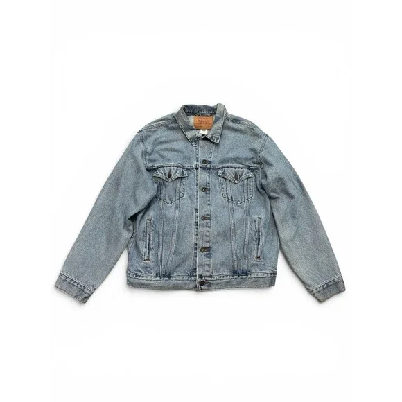 Levis Vintage Type 3‎ Trucker Jacket Faded Blue Relaxed Fit XL 70507-0389