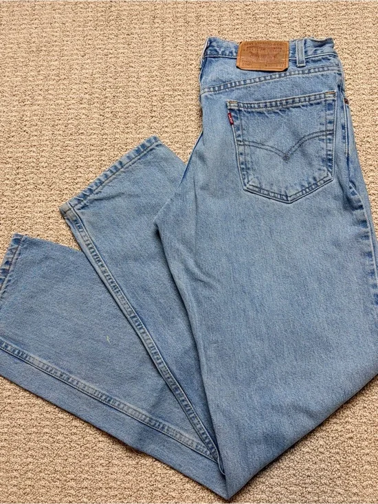 Vintage‎ Y2K Levi's 550 Men's Jeans 32x34 Relaxed Fit Light Wash