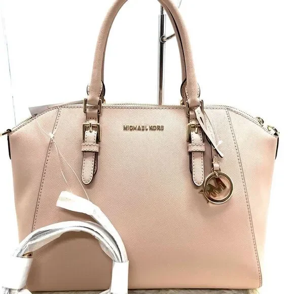 🔥🎁NWT! Michael Kors CIARA Satchel Handbag Medium Ballet Pink Msrp:$368.00