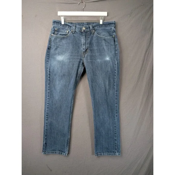 Levis 514 Straight Fit Mens Blue Denim Jeans Size  36x30