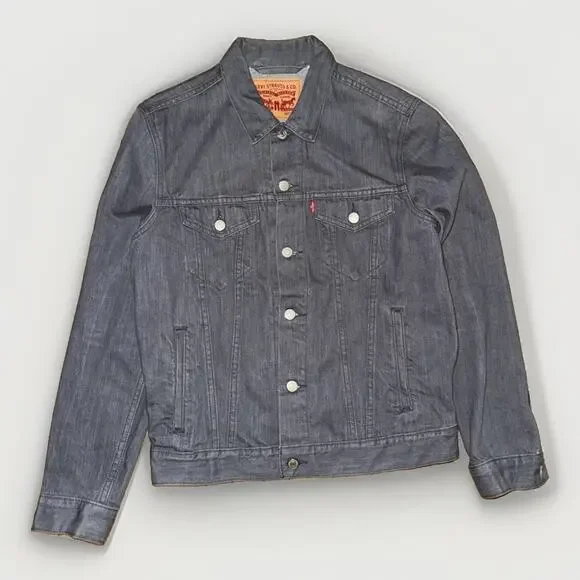 Levi’s Type 3 Denim Jacket Medium Grey 20x25 USA Workwear Vintage