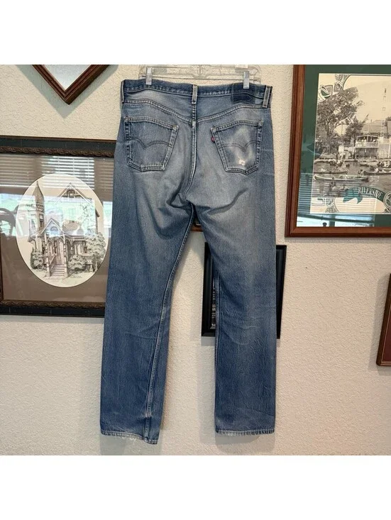 Vintage 80s/90s RARE Levi’s 501 STF Men’s 36x34 Blue Denim Jeans Made in USA