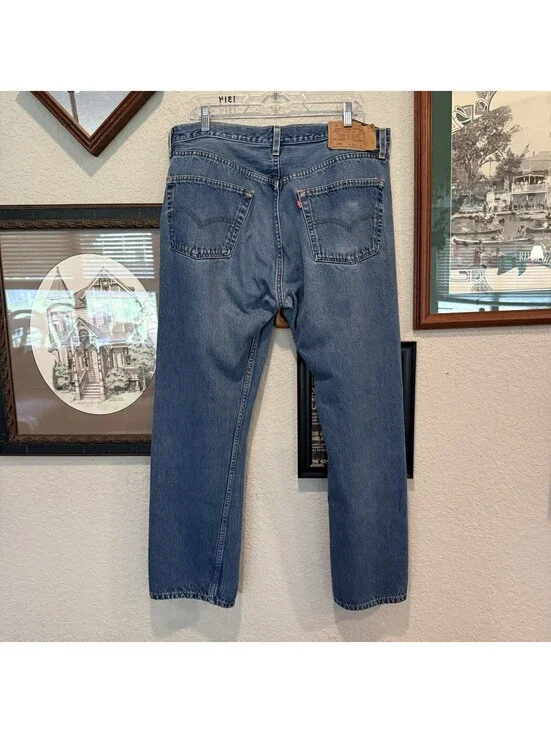 Vintage 80s RARE Levi’s 501 STF Men’s 38x30 Blue Denim Jeans Made in USA 1985
