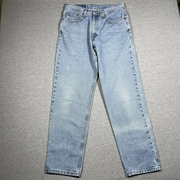 Vintage Levi's 550 Jeans Mens 33x32 Blue Light Wash Relaxed Straight Denim