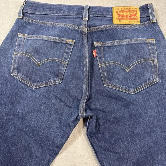 JEANS Levis 501‎ XX Men32X30  Button Fly Dark Blue Denim MENS  SEE PICS