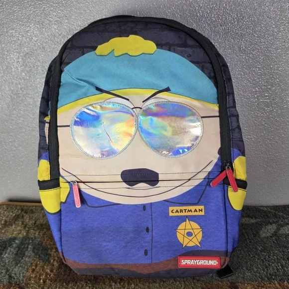 Sprayground x South Park LIMITED EDITION Cartman Cop Backpack Respect Authority