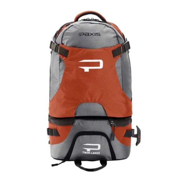 Paxis Twin Lakes‎ Swing Arm Hiking Photography Grey Orange Backpack 30 Liter NEW