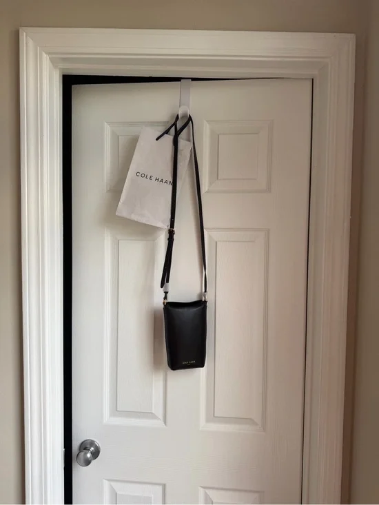 Cole Haan Black Leather Crossbody Phone Bag