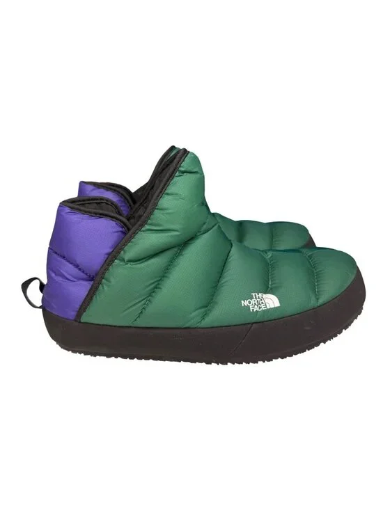 The North Face Green/Purple Puffer Thermoball Traction Winter Booties Youth sz6