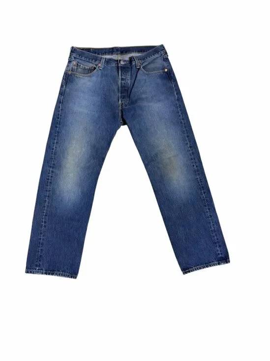 Levi’s 501 XX Mens Jeans 36X30 Wpl 423 100% Cotton Blue Button Fly