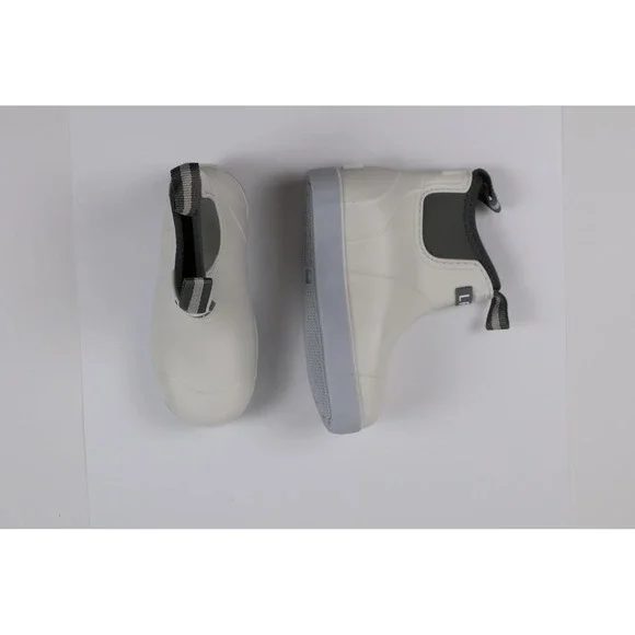 LFH Rain Boots Chelsea Waterproof White Green Size 210 NEW