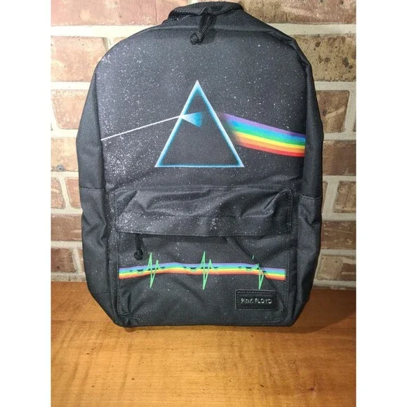 Pink Floyd Backpack The Dark Side of the Moon Rocksax Black Licensed Band NEW
