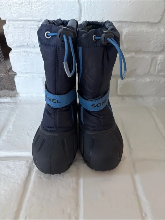 Sorel Kids Navy and Sky Blue Winter Snow Boots