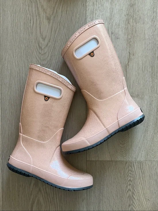 Bogs Kids Rose Pink Pull-On Rain Boots