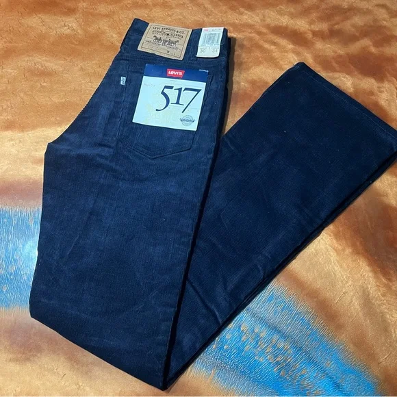 VTG Levis 517 Pants Mens 30x34 Corduroy Jeans  Made in USA Deadstock Jeans