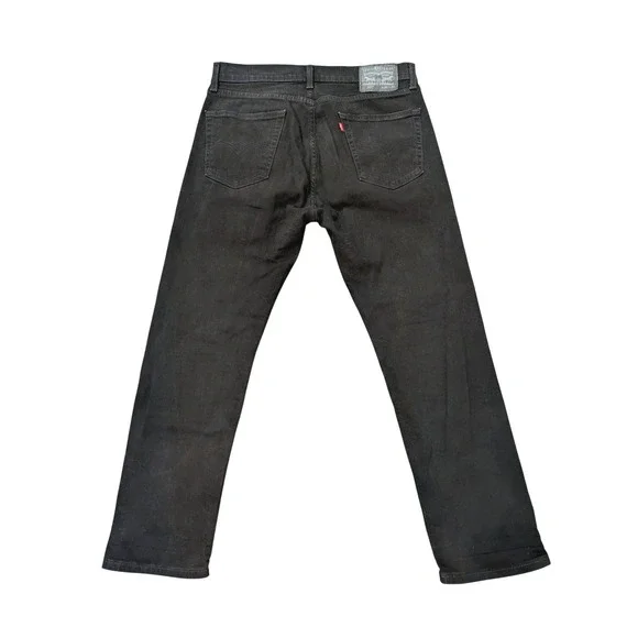 Levis 505 Regular Fit Black Straight Leg Jeans Mens W34 L30 00505-1469 Stretch