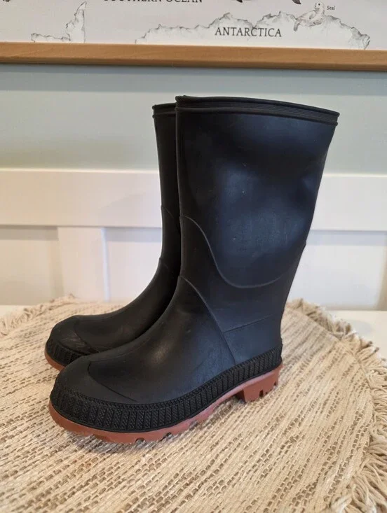🌧 Rainboots Muckboots Waterproof Boys Girls Kids Size 13 Black
