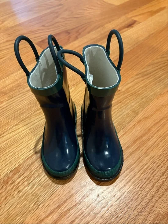 Western Chief Toddler Navy and Green Rain Boots