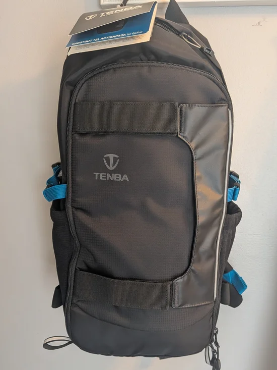 New Tenba Shootout 12L ActionPack for GoPro Camera Backpack Blue and Black