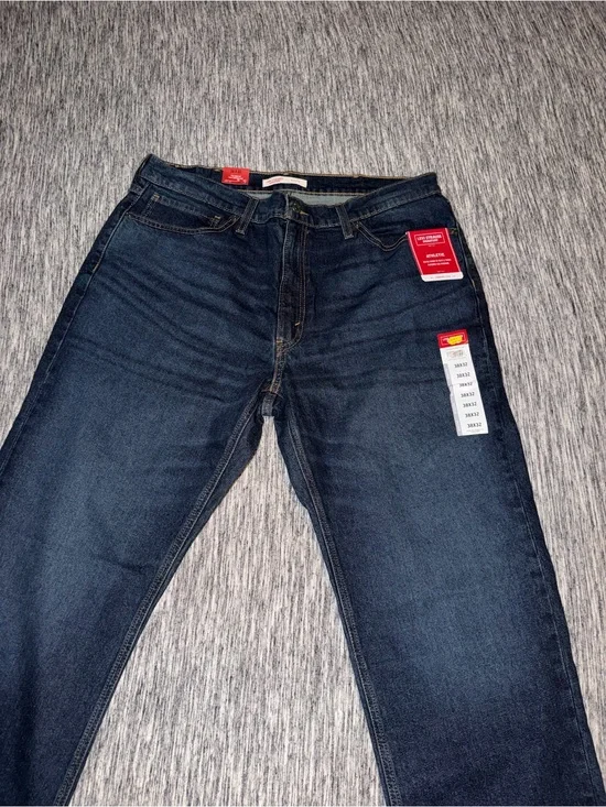 Levi's Men's Dark Indigo Slim Straight Jeans