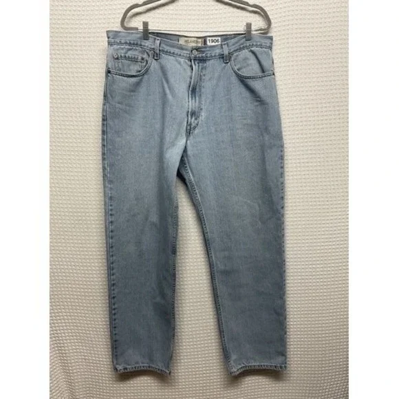 Levi's 505 Regular Fit‎ Blue Light Wash Mid Rise Denim Jeans Men 40x30 India