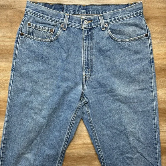 Levis Jeans Men 34x34 Blue Relaxed Straight Leg‎ Denim Pants Casual Fits 32x34