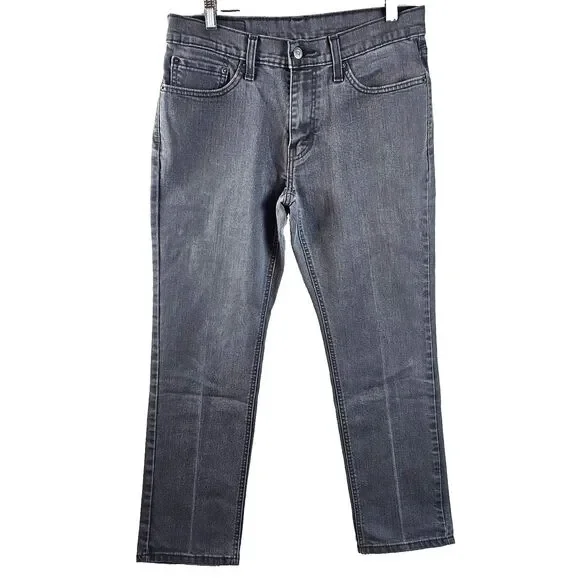 Levi's 541 Jeans Mens 31x30 Gray Athletic Taper Stretch Denim Casual Modern