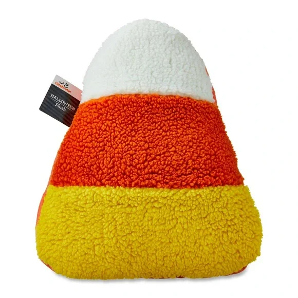 Candy Corn Decorative Pillow, Orange & Yellow, 12