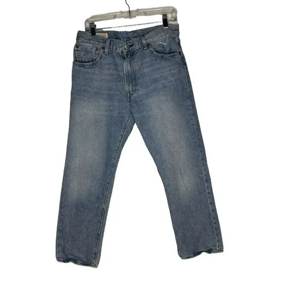 Levis 551 Z Jeans Men 32x25* hemmed Premium Big E Authentic Straight Hemp Blend