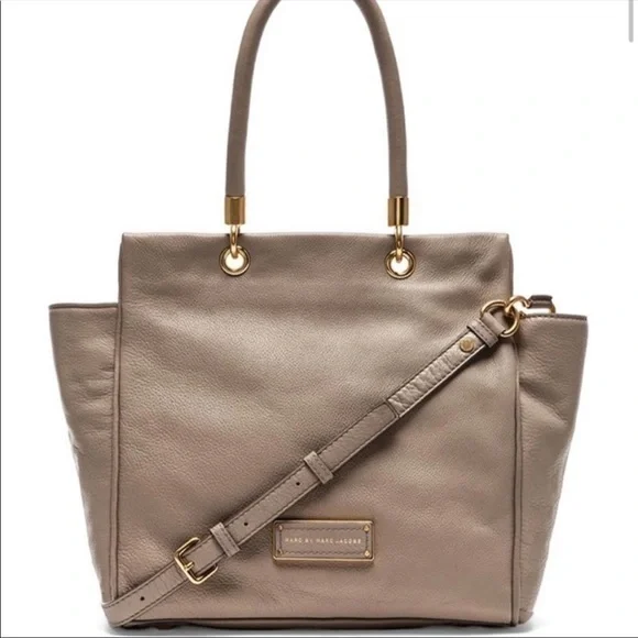 Marc Jacobs / Too Hot to Handle Bentley Satchel in grey taupe purse bag