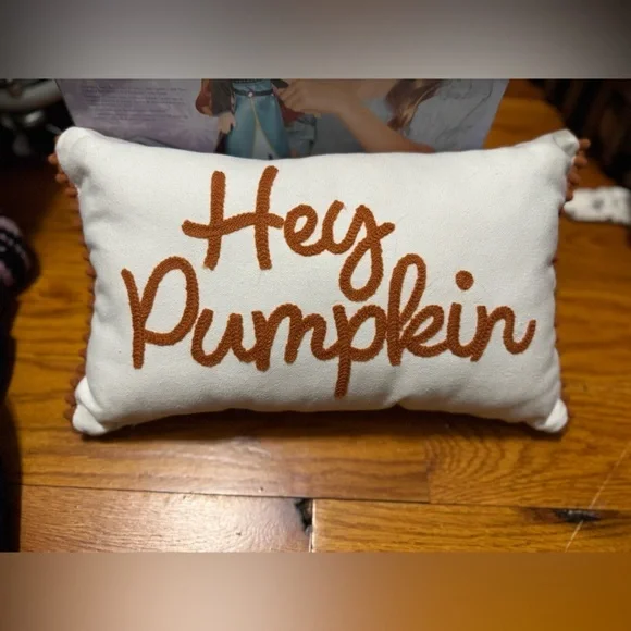 Hey Pumpkin Decorative Pillow